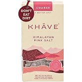 KHAVE Coarse Grain Himalayan Pink Salt | Grinding &amp; Roasting | 12 oz / 350g | Hand-picked for purity. Coarse pink rock salt for brining, smoking and seasoning. Himalayan salt grinder refill. Pure salt.
