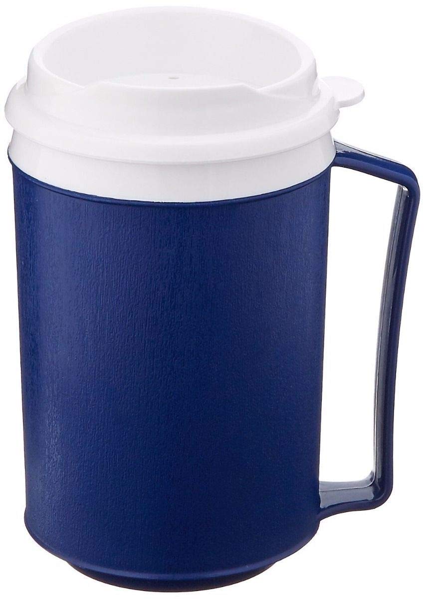 Homecraft Insulated Mug with Lid, Thermos Travel Coffee and Tea Mug for Hot & Cold Beverages and Smoothies, Blue Colour , 12 oz