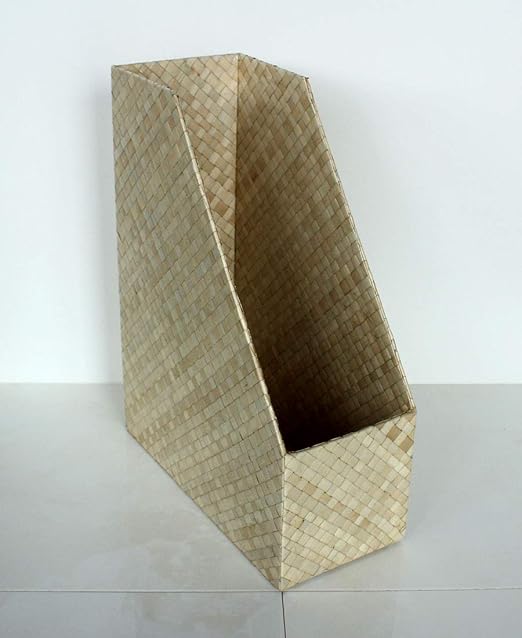 Amazon Co Jp マガジンラック ブックスタンド ケース ボックス 本立て 収納 整理 パンダン ナチュラル インテリア アジアン雑貨 ホーム キッチン