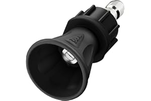 McKillans 40 Degree Pressure Washer Nozzle - Stainless Steel, High-Efficiency Cleaning, Durable Nozzle Guard with Rubberized Protection (4.0 Orifice)