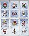 Christmas Decorations Window Clings 12-Pack I Christmas Stickers Decor I Re-Usable Christmas Decorations I Christmas Window Clings for Glass Windows Santa Claus, Snowman & Many More Indoor & Outdoor