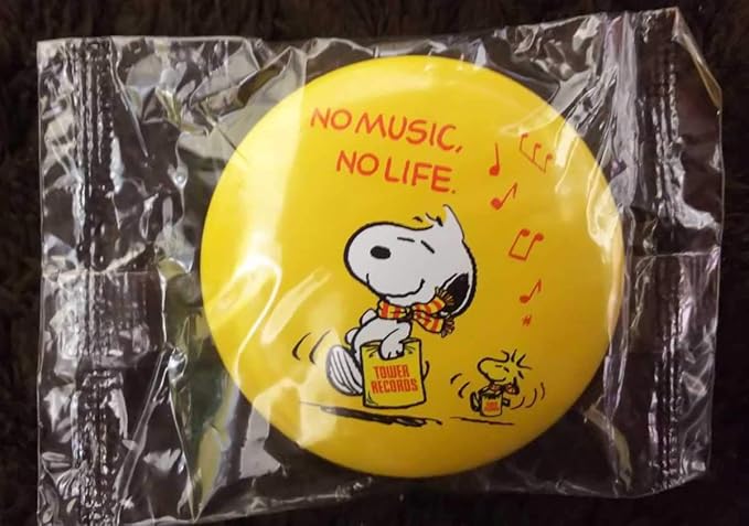 Amazon Snoopy Tower Recordsno Music No Life 缶バッチスヌーピー タワーレコードタワレコ バッジ ホビー