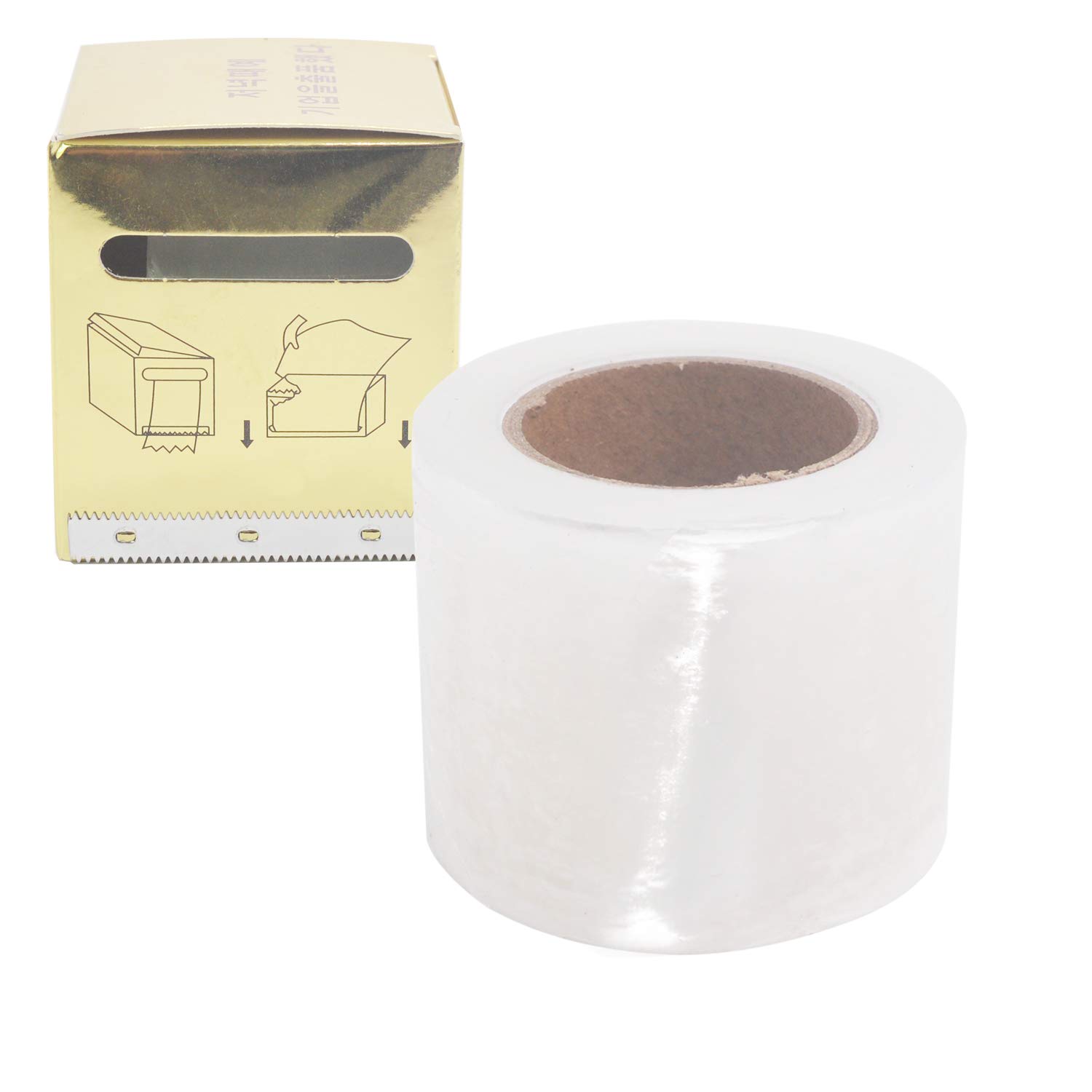 Wthree 4 PCS Disposable Eyebrow Tattoo Preservative Film, Plastic Wrap Make Up Supplies Wrap Cover Tape Roll