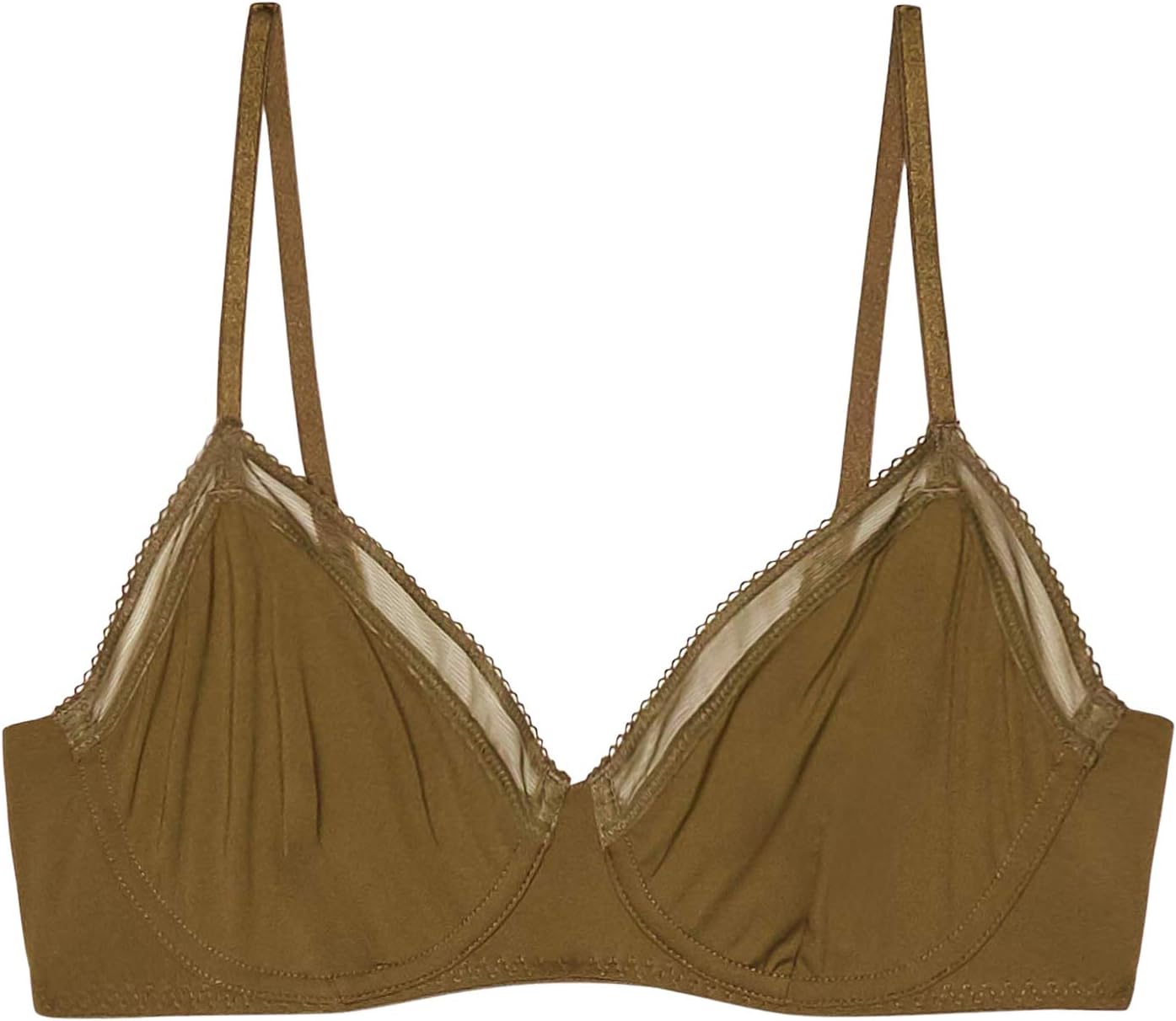 Women's Reg Unlined Microfiber Demi Cup Bra
