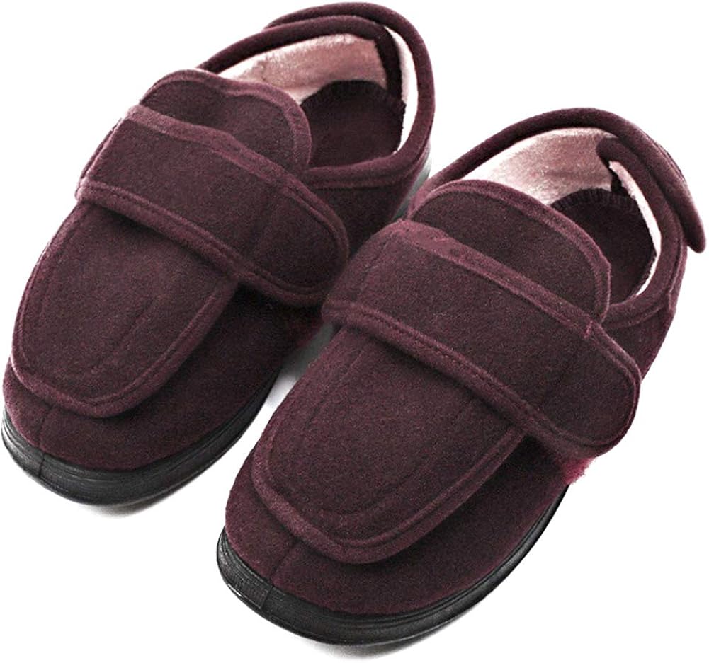 Women's Diabetic Edema Shoes with Adjustable Strap Closures Swollen