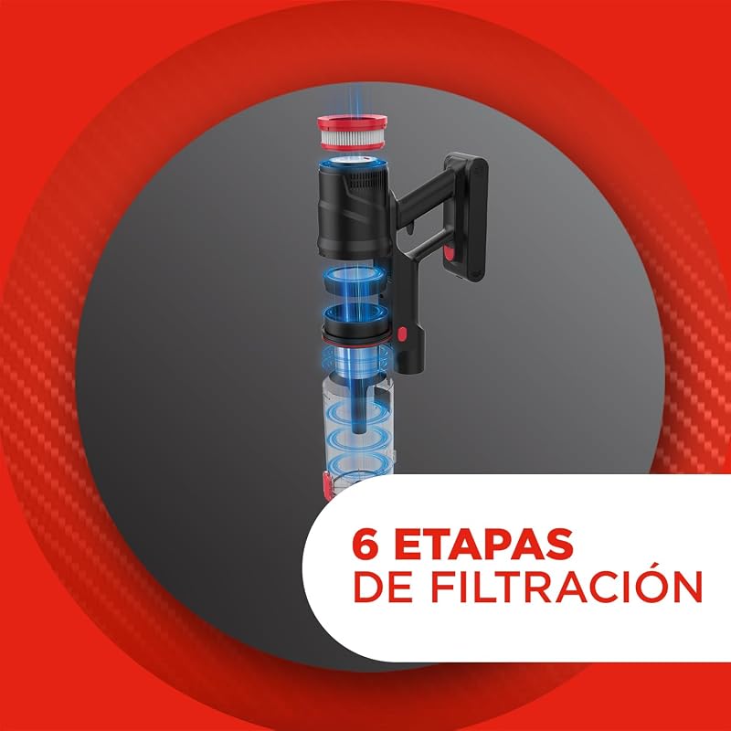 Forzaspira ActiveFlex SR350, Escoba Eléctrica Recargable Sin Cable