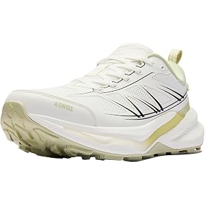 K-Swiss Women's Wild Run Cushioned Trail Running Shoes | 5mm Trail Grip, Cushioned Comfort, TPU-Enhanced Stability, Added Toe