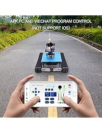 Yahboom Raspberry Pi - Kit de robots inteligentes para programación de vídeo inalámbrico WiFi, kit de robot electrónico para niños y adultos compatible con RPI 3B 3B + (sin Raspberry Pi)