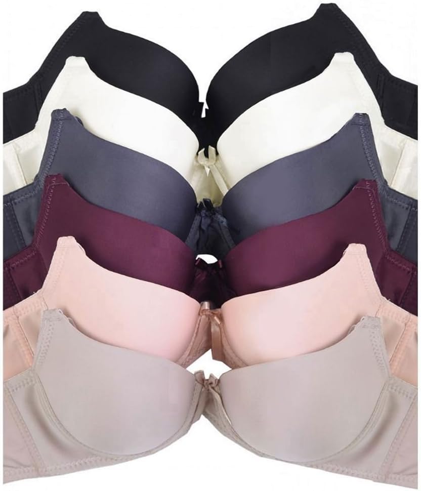 Pack of 6 Women Basic Plain Solid Bras - 4235