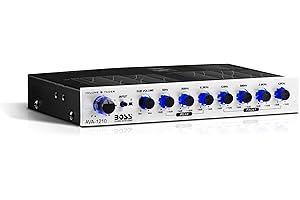 BOSS Audio Systems AVA1210 Car Equalizer - 7 Band Pre-Amp with Gold-Plated Front/Rear and Subwoofer Outputs, DPS Processor