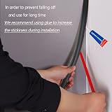 Zayejod 5M Black PVC Quadrant Trim Self Adhesive Beading 27mmx17mm Corner Edging view 3