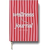 Yop & Tom Wellness Journal – Self Care Journal & Mindfulness Diary, Gratitude Notebook, 192 Pages Hardcover, Pink Stripes