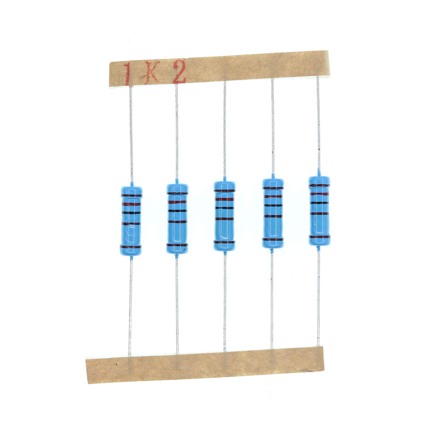 HUABAN 50PCS 2 Watts 2W 1K2 Ohm 1% Metal Film Resistor