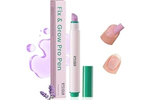 ROSIOUR Ceramic Cuticle Oil Pusher Pen -3 in 1 Cuticle Remover Pen for Nails, Nail Care Buffer Pens with Micro-Dosin Oil for Hangnails, Dry & Damaged Nails, Moisturize Strengthen Brighten