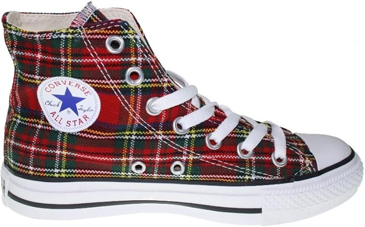 red tartan converse