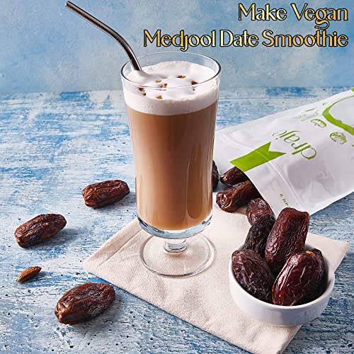 Large Hydrated Pitted Dates, Unsweetened Dried Dates Fruit, 1 Pound in