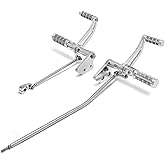 TOFR Aluminum Forward Controls Foot Pegs for Harley Dyna | Compatible with Street Bob FXDB 2006-2017 Super Glide FXD FXDC FXDX Low Rider FXDL 2000-2017 (Polished Silver)