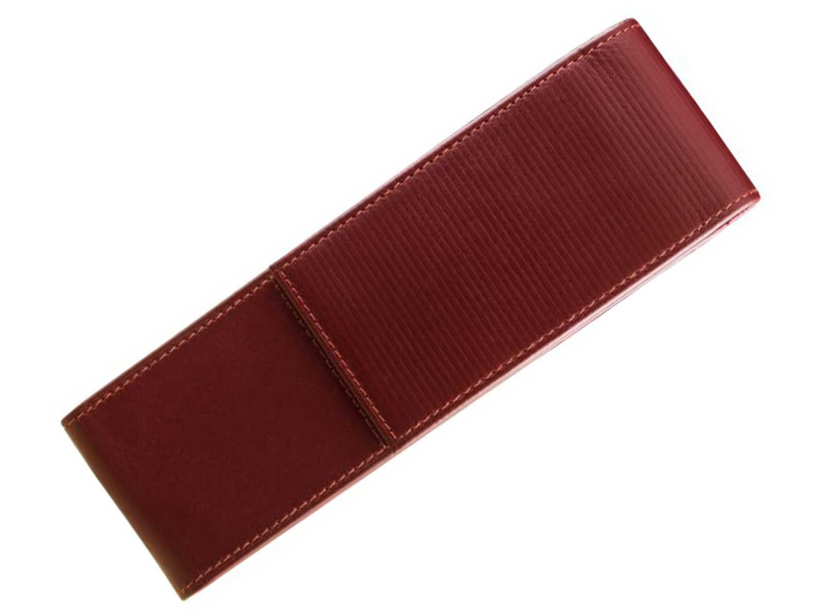 Lamy A 315 elegant leather case made of high-quality nappa leather in red with characteristic embossing - suitable for 2 writing instruments.