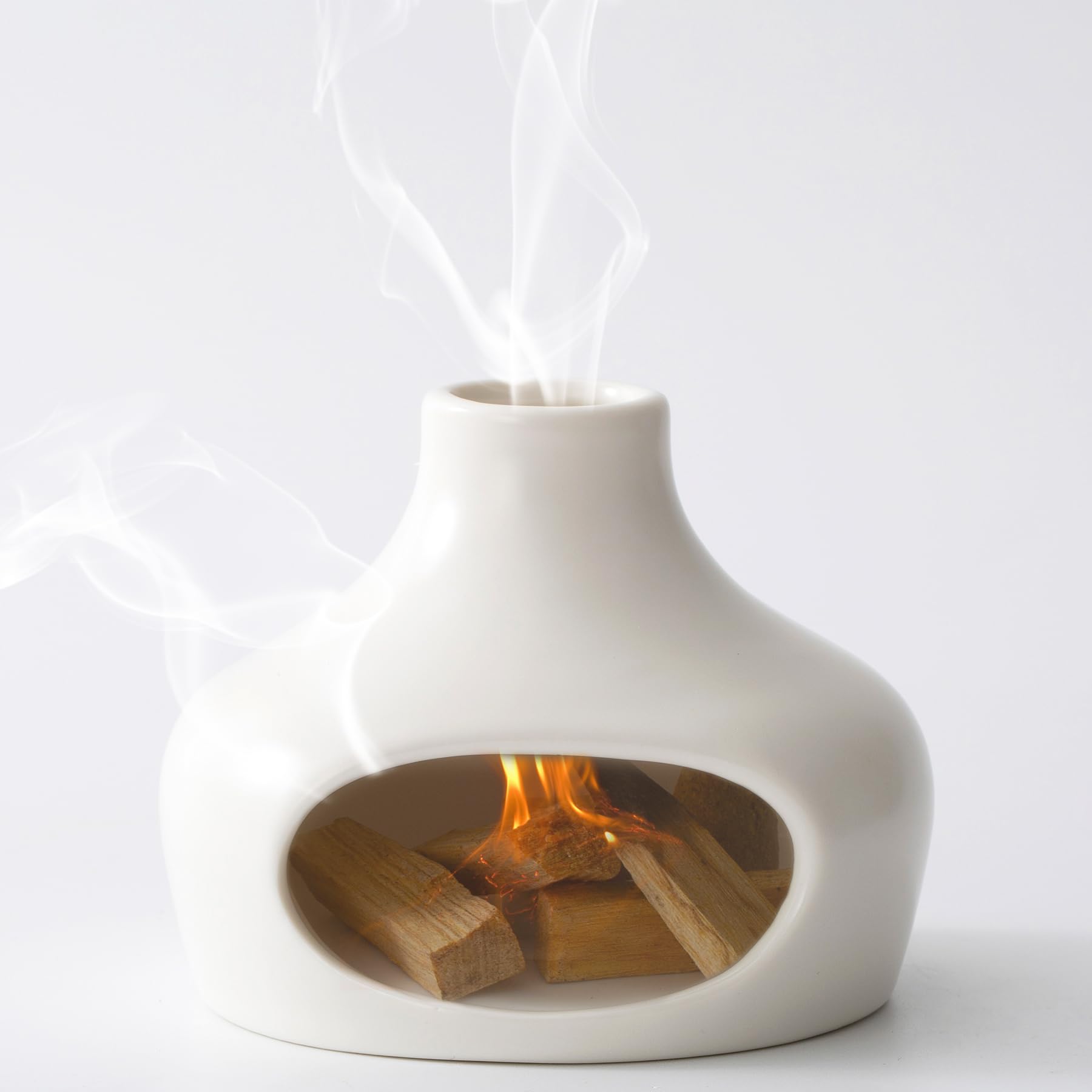 Photo 1 of IVWOXO Palo Santo Holder, Handmade Ceramics Palo Santo Burner, Smudge Bowl for Meditation Yoga, Chimeneas Incense Holder, Incense Burner Zen Decor