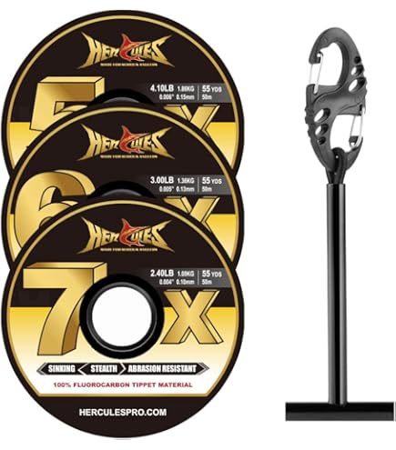 Aventik Fly Line Loop Connectors - Braided Leader Combo Pack (30lb & 50lb), Clear/Yellow/Orange, Perfect For Fly Fishing Lines & Leaders