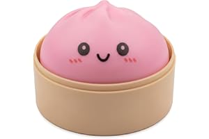 Dumpling Squishy, Colorful Mystery Dumpling Squishy, Stress Balls Fidget Sensory, Anti-Anxiety Squeeze Glitter Dumplings Stre