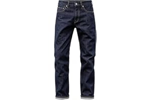 21oz Selvedge Denim Slim Straight Cut Jeans in Indigo
