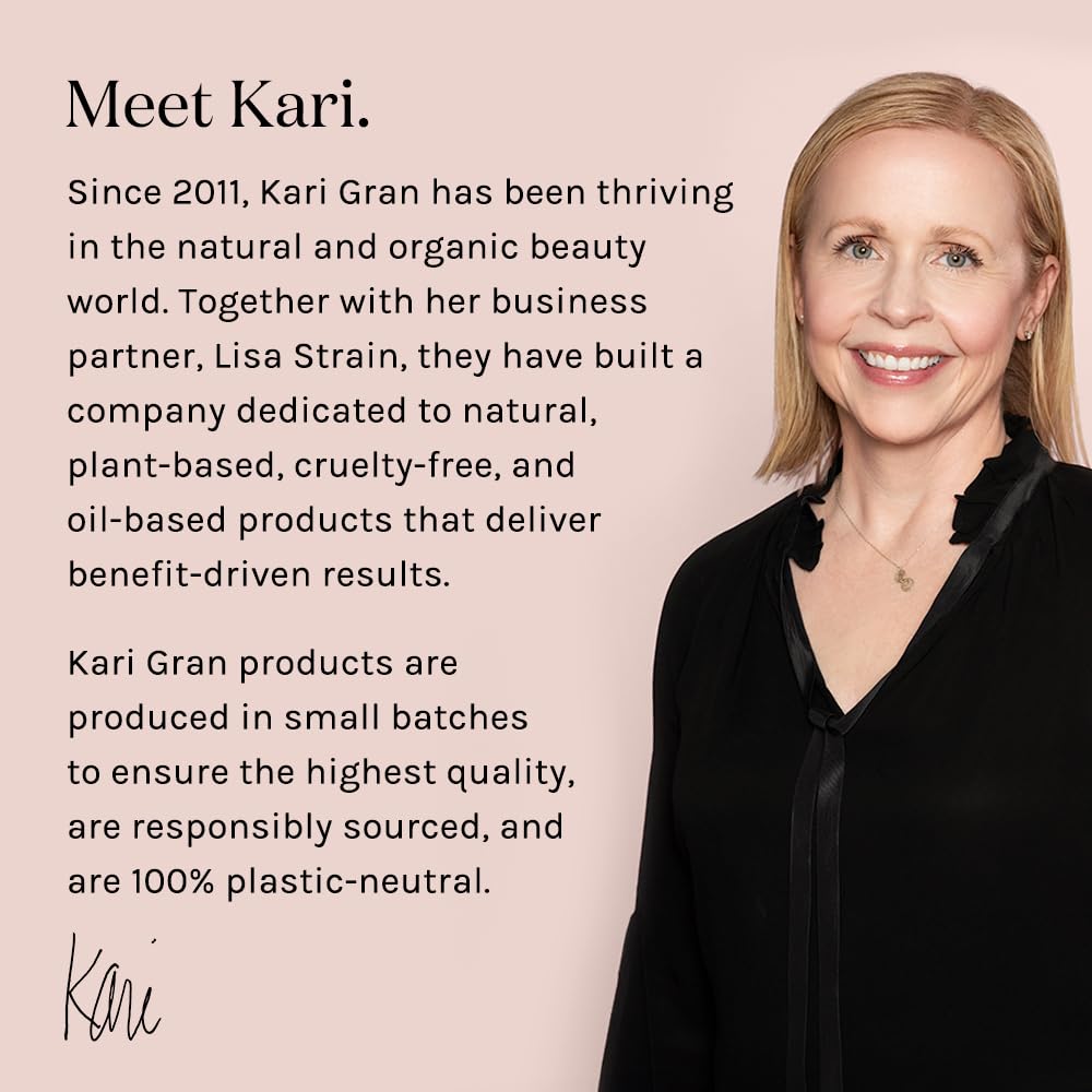 Kari Gran Lip Whip | Moisturizing Lip Balm with Organic Oils | Glossy Sheen + Peppermint | Rich Buttery Texture, Hydrates & Protects | Non-GMO, Organic Ingredients, Made in USA (Tinted Peppermint)