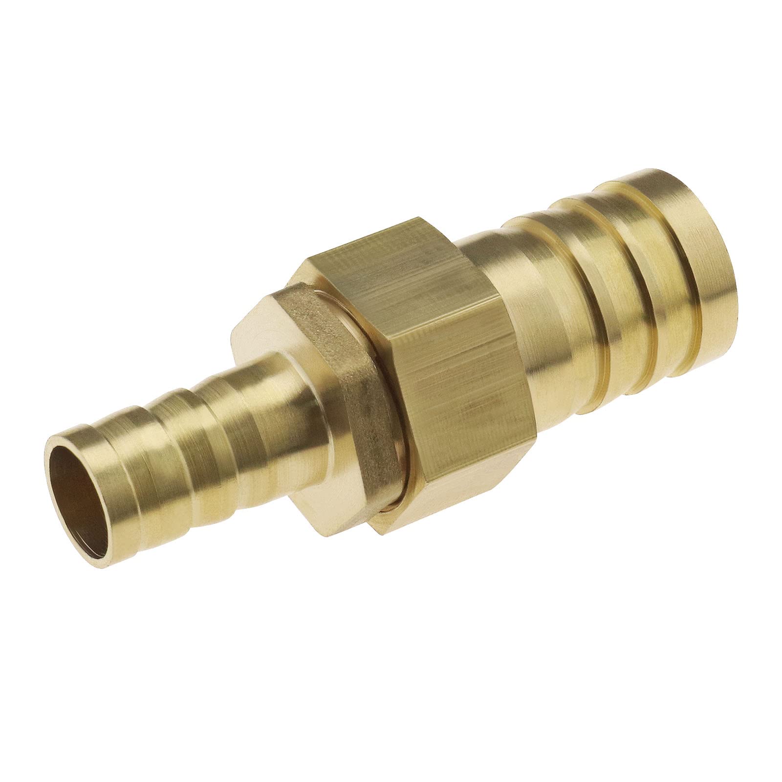 Create idea 3/4 to 1/2 Barb Hose Fitting Replacement Straight Brass Barb Fitting Reducer Reducing Straight Double-Ended Couplings Accessories for Air Water Fuel Oil