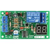 DC12V Adjustable Timer Relay, Relay Timing Module, Adjustable Time Switch Module, Digital LCD Display Countdown Timer
