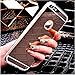 iPhone 6 Plus/6S Plus Mirror case,Spevert Thin Luxury Hybrid Glitter Bling Soft TPU Shiny with Glass Mirror Cover Case for Apple iPhone 6 Plus/6S Plus 5.5 inch (Rose Gold)
