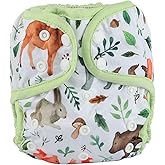 Hibaby One Size Cloth Diaper Cover Snap With Double Gusset (Woodland)