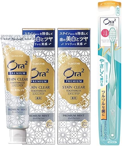 Amazon Ora2 オーラツー プレミアムステインクリア ハミガキ プレミアムミント ホワイトニング サンプル付 100g 2個 1本 大人用ハミガキ粉 通販