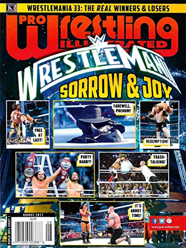 PRO WRESTLING ILLUSTRATED August 2017 WRESTLEMANIA 33, The Undertaker, WWE HOF