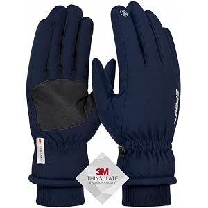TRENDOUX Winter Gloves for Men Warm: 3M Thinsulate -20℉ Windproof Waterproof Ski Women Glove with Touchscreen Thermal Lining