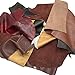 Leather Scraps Upholstery Leather For All Types of Crafts - Leather Strips, Shapes, & Scraps - 2 Lbs