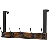 YINMIT Over The Door Hooks, Wooden Door Hanger, Door Hanger Hook, Over The Door Towel Rack, Door Coat Hanger, Door Coat Rack, Door Hooks for Hanging Towels, Clothes, Hats