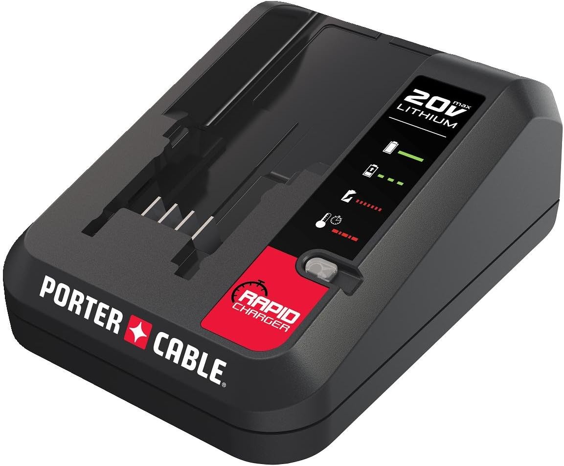PORTER-CABLE 20V MAX Battery Charger (PCC692L) - - 