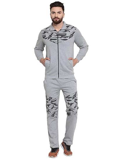 mens printed tracksuit