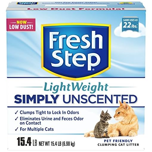 Fresh Step Lightweight MultiCat, Clumping Cat Litter, Unscented, 15.4