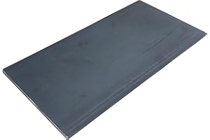 Weldable Hot Rolled Mild Steel Flat Bar (6" x 1/4", 12", 1 Pack)