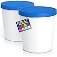BALCI,Ice Cream Container,2 Quart,Perfect Reusable Freezer Storage For Homemade Ice Cream Tubs For Sorbet, Frozen Yogurt And Gelato!,Flexible Silicone