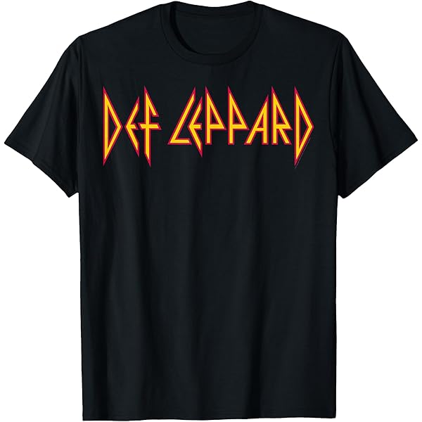 DEF LEPPARD Tシャツ Def Leppard Women's Graphic T-Shirt - Black