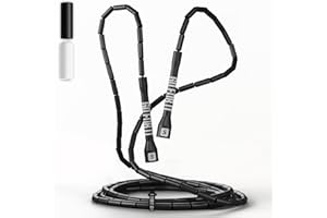 Sportbit Beaded Jump Rope for Fitness - Elite Skipping Rope for Adults (Women and Men) - Speed Jump Rope for Workouts, CrossFit, Boxing - Lightweight Tangle-Free Adjustable Jump Rope