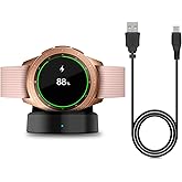 Charger Compatible with Samsung Galaxy Watch 42mm/46mm, Upgraded Charging Cradle Dock for Galaxy SM-R800/R810/R815 Smart Watch Charger (Not Charge for Galaxy 3/4/5/6/7 and Active 1/2), Black