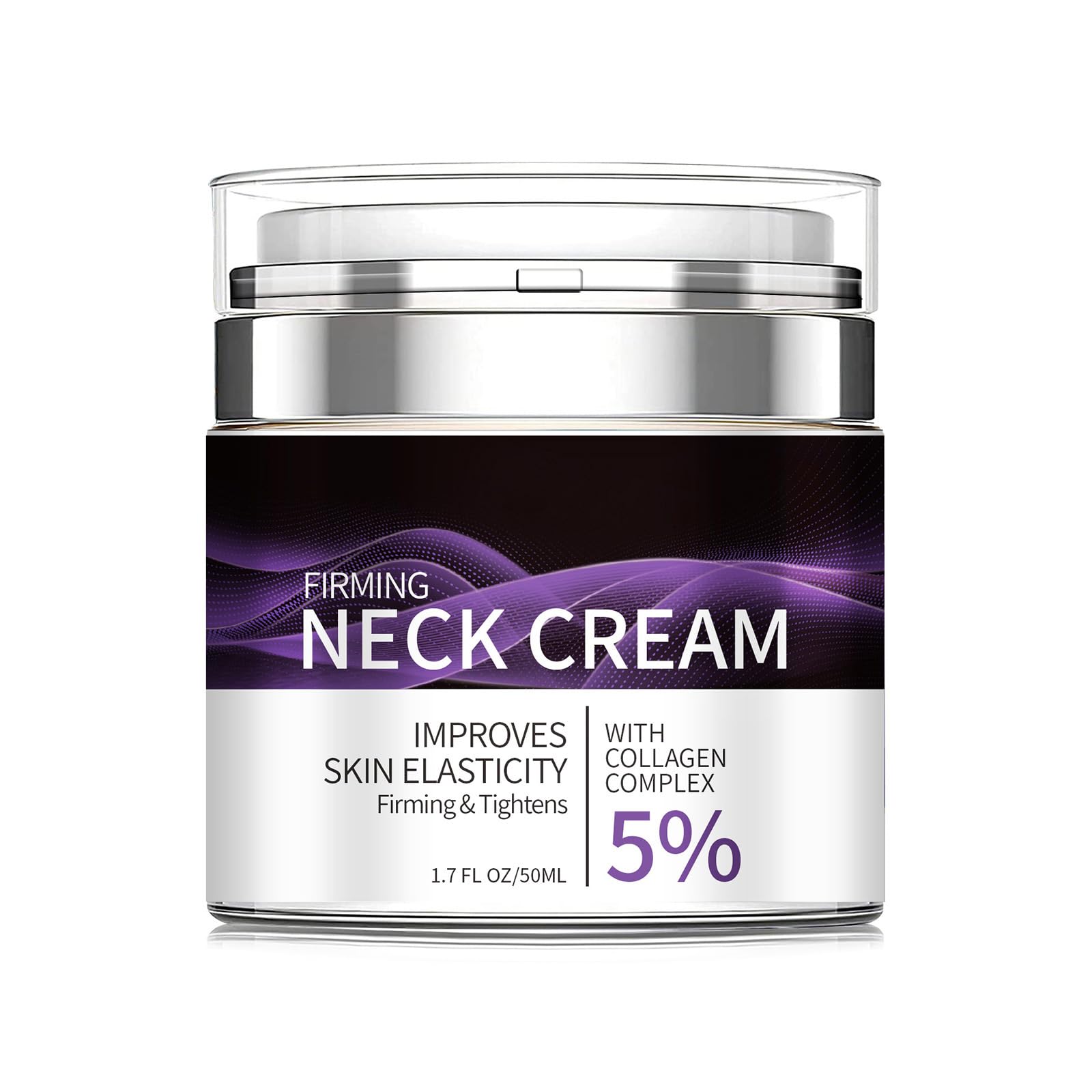 Neck Firming Cream with 5% Collagen Complex Tightening Lifting Sagging Skin Rejuvenating Moisturising Reducing Fine Lines Double Chin Reducer Cream 50ml
