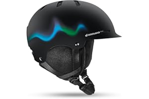 Odoland Adult Ski Helmet for Men & Women - Snowboard Helmet with Adjustable Dial Fit System, ASTM Safety Certified, Goggles Compatible for Skiing, Snowboarding