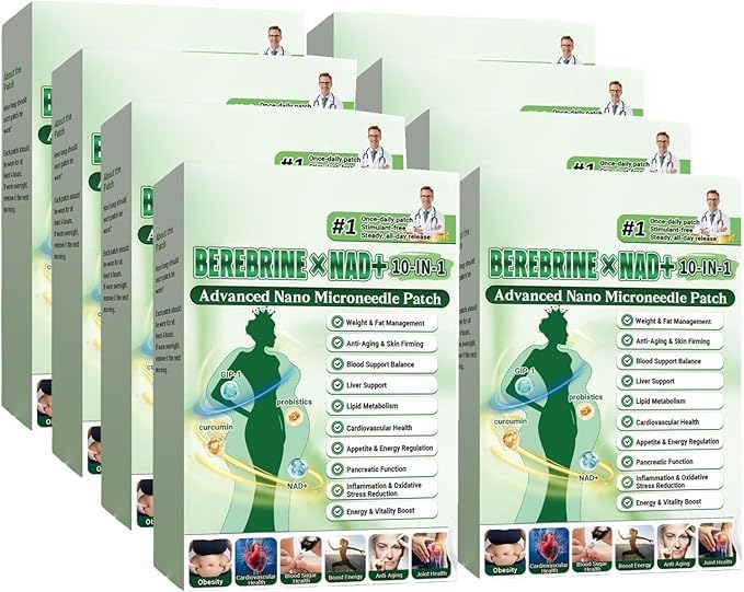 【Best Seller】56PCS 10-𝙞𝙣-1 Nano 𝐌𝐨𝐫𝐢𝐧𝐠𝐚 Patch,𝐌𝐨𝐫𝐢𝐧𝐠𝐚 𝐁𝐞𝐫𝐛𝐞𝐫𝐢𝐧𝐞 Patches, Nano Microneedle Patch for Men and Women, Suitable for All Skin Types