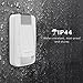 Wireless Doorbell, AVANTEK Waterproof Chime Kit, Operating at 300 Meters, 2 Plug-in Receivers, 36 Melodies to Choose From, 4 Volume Levels, Black (DB-12W1)