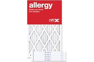 AIRx Filters 15x25x1 Air Filter MERV 11 Pleated HVAC AC Furnace Air Filter, Allergy 6-Pack, Made in the USA