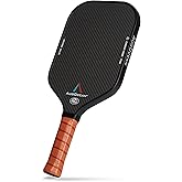 AUGOCEAN Pickleball Paddle,Pickleball Paddles-3K Raw Carbon Fiber Pickle Ball Paddle Surface with Great Grit & Spin,T700 Pickleball Racket with Excellent Power,Control and Balance,USAPA Approved
